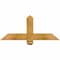 Ekena Millwork Eugene Rough Sawn Timber Gable Bracket, Western Red Cedar, 36"W x 15"H x 2"D x 4"F, 10/12 Pitch GBW036X15X0204EUG00RWR - alternate 1
